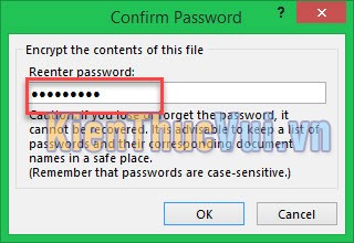 Nhập lại mật khẩu