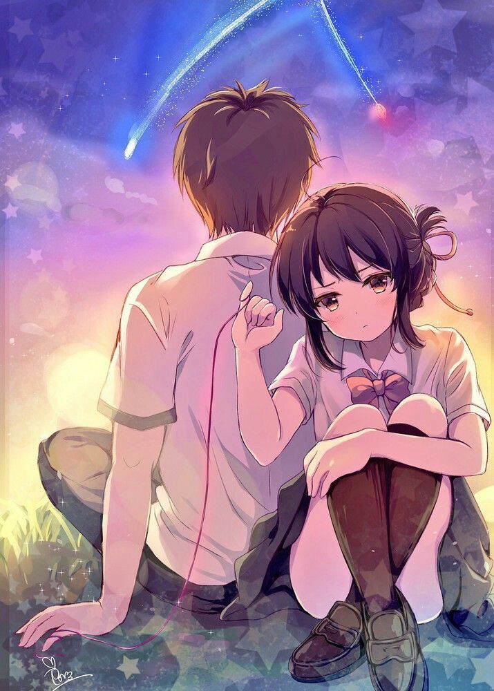 Hình ảnh lãng mạn cặp đôi anime