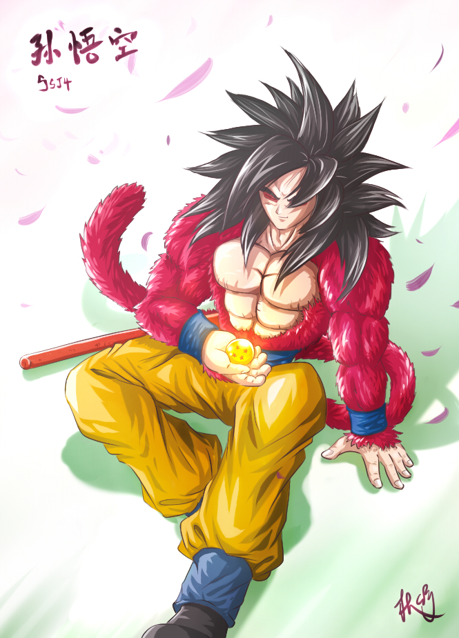 Ảnh đẹp Son Goku tóc đen mà lông lại đỏ hư cấu thật