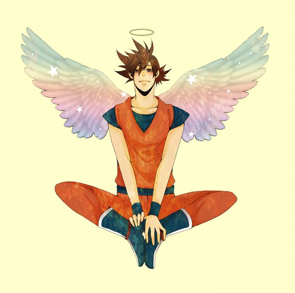 Ảnh đẹp Son Goku với đôi cánh thiên thần