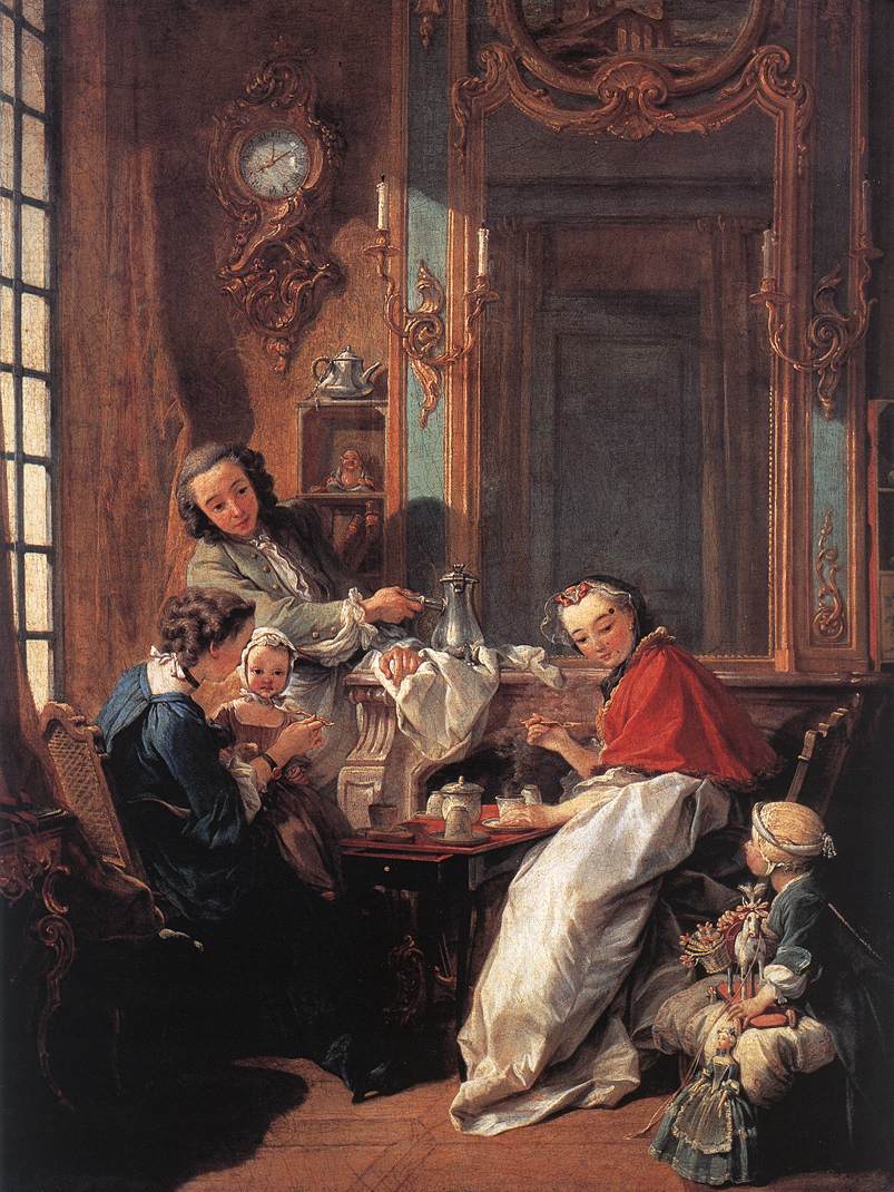 Ảnh vẽ đẹp gia đình - Rococo