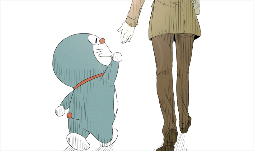 Chú mèo máy chân ngắn Doraemon đáng yêu