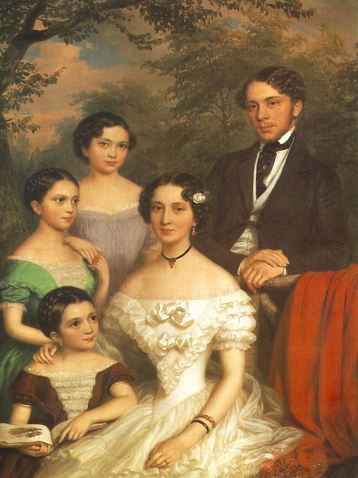 Hình vẽ về gia đình cực đẹp - The Family Dégenfeld