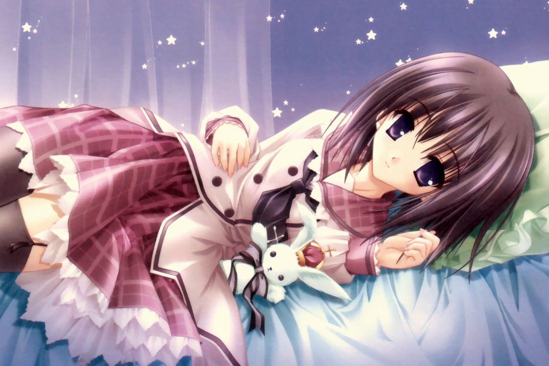 anime chibi girl food