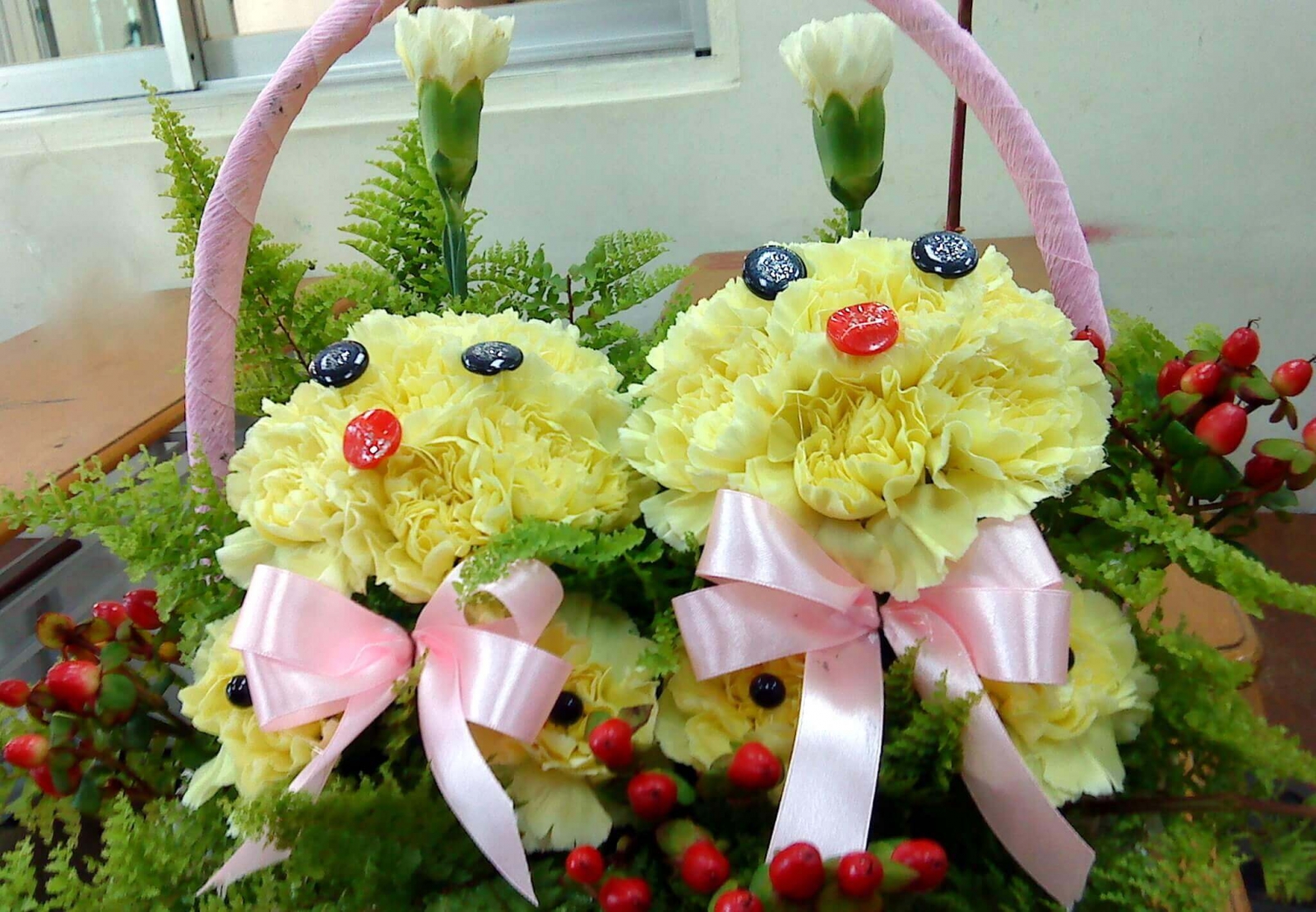 Các mẫu cắm hoa cẩm chướng đẹp