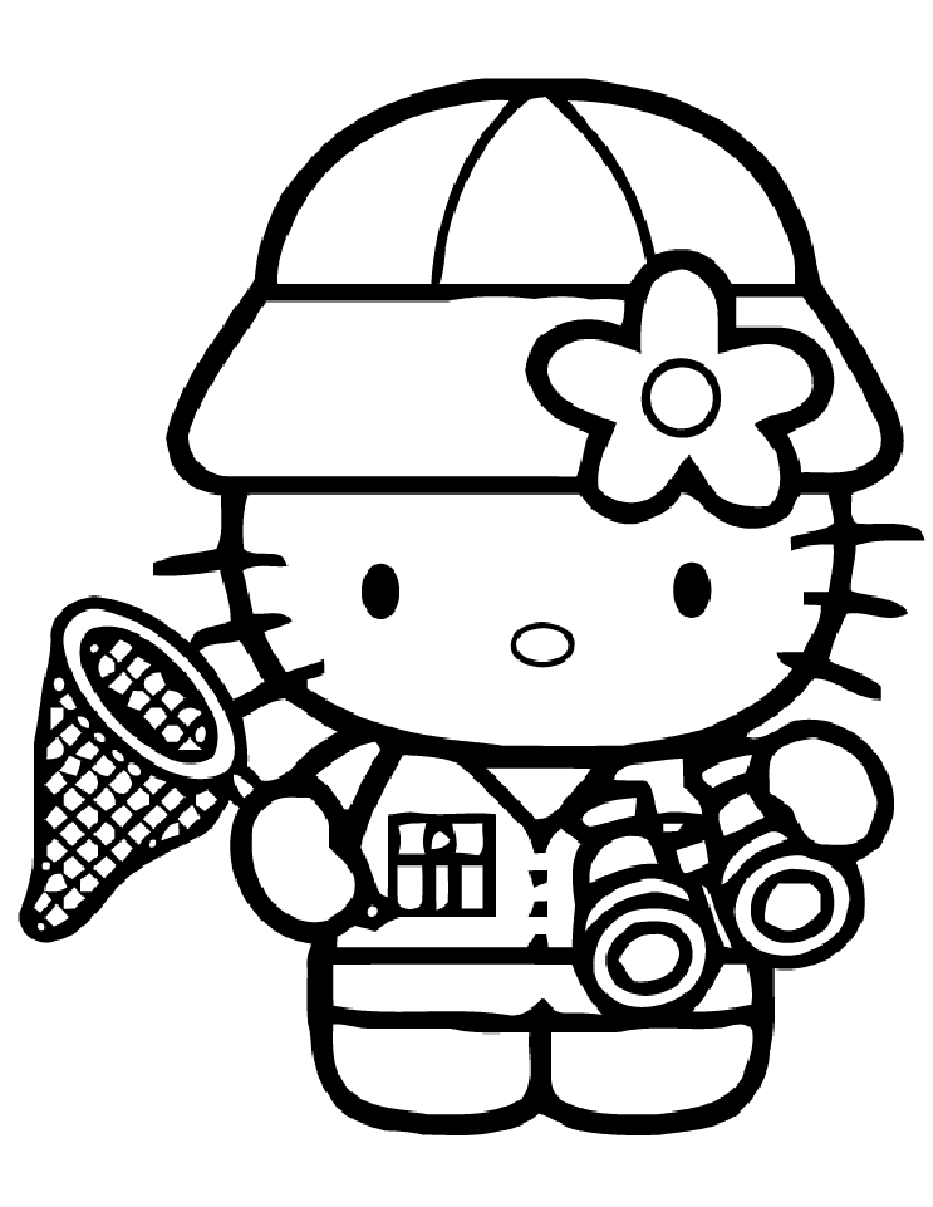 Hello Kitty hình hình họa giành tô màu sắc dễ thương cho tới bé
