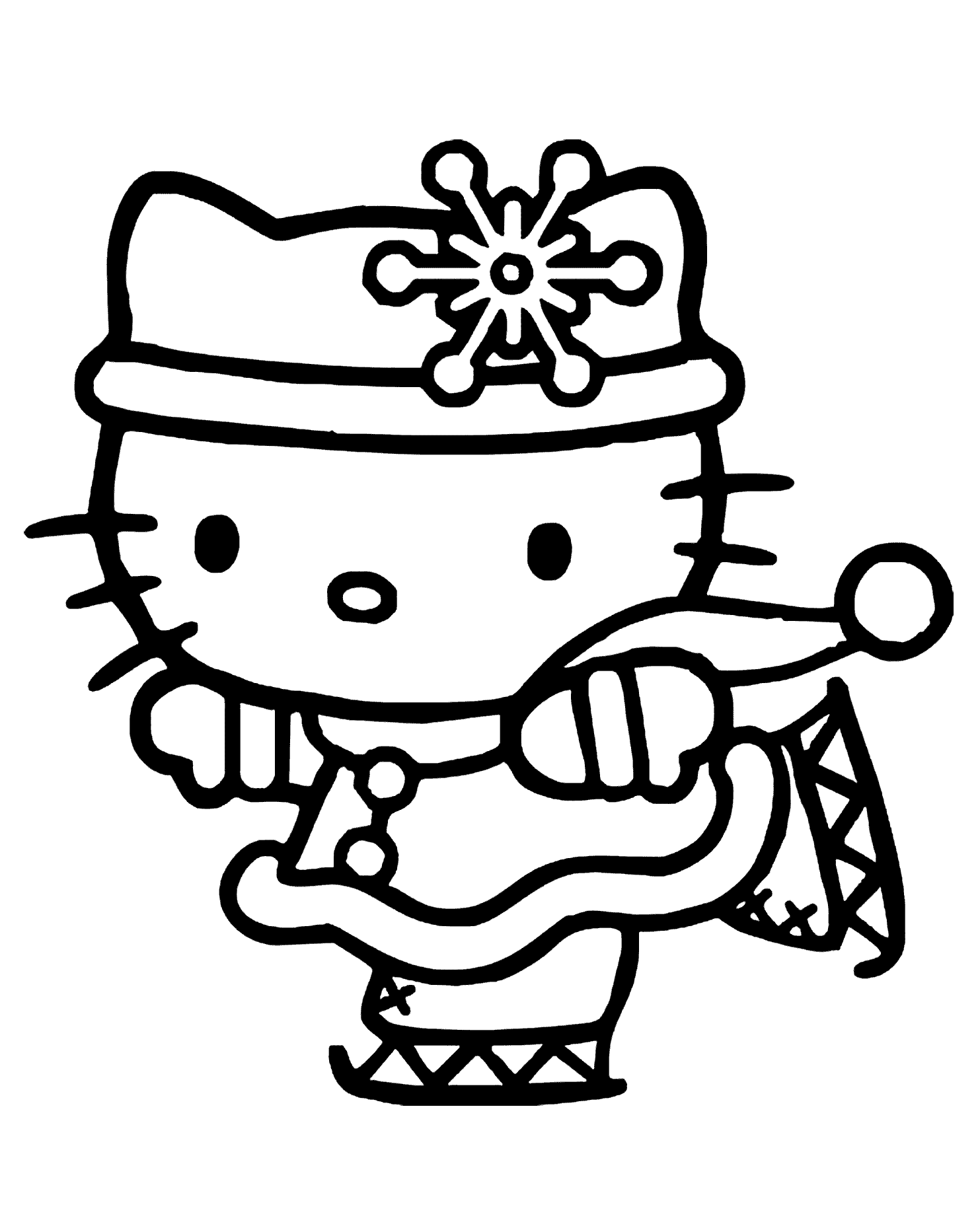 Hello Kitty mẫu tranh tô màu đẹp nhất