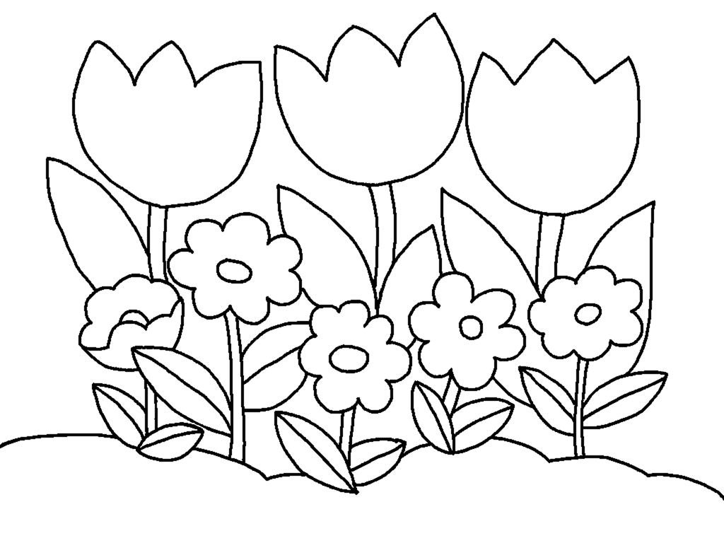 345 Tranh tô màu các loài hoa đẹp cho bé tập tô màu  Tranh Tô Màu cho bé