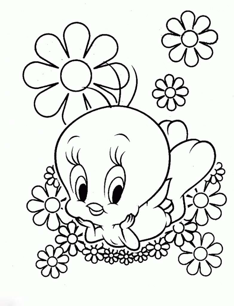 The most lovely sunflower coloring page