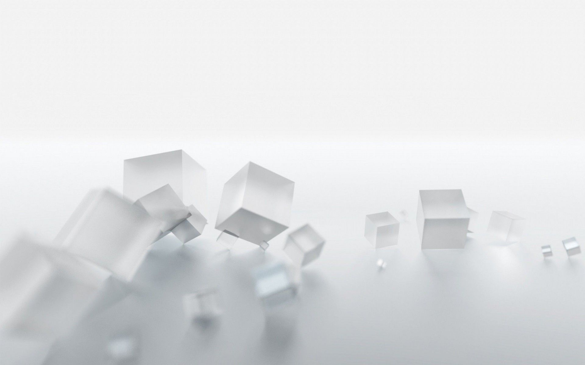 White Cubes Wallpaper