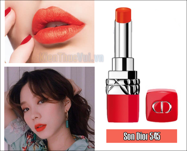 Son Dior 545 Ultra Mad – Cam đỏ