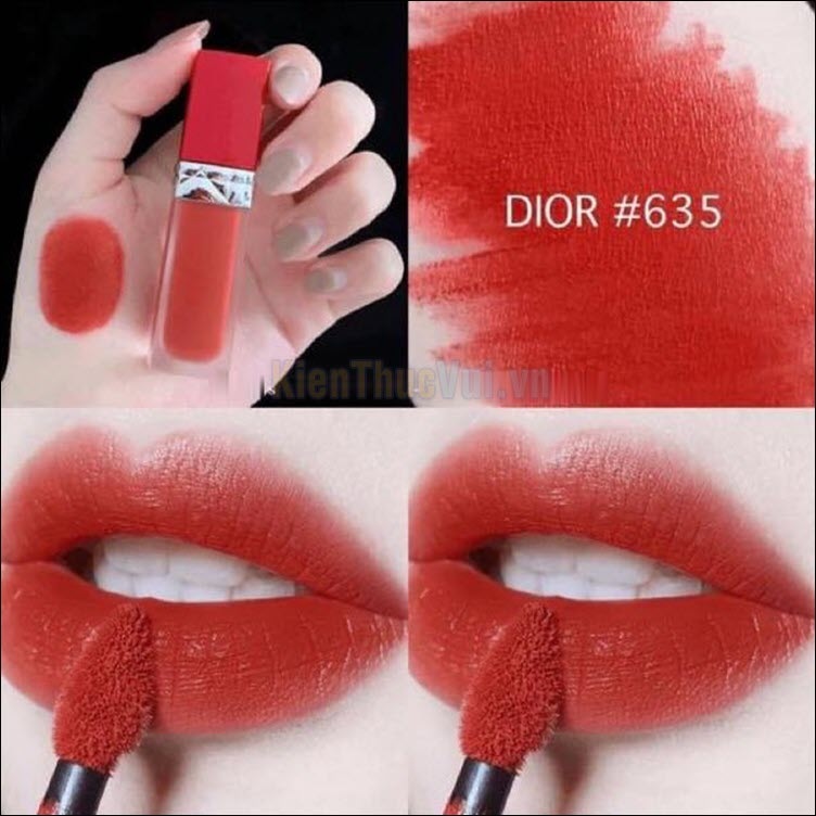 Son Dior 635 Ecstase – Đỏ gạch