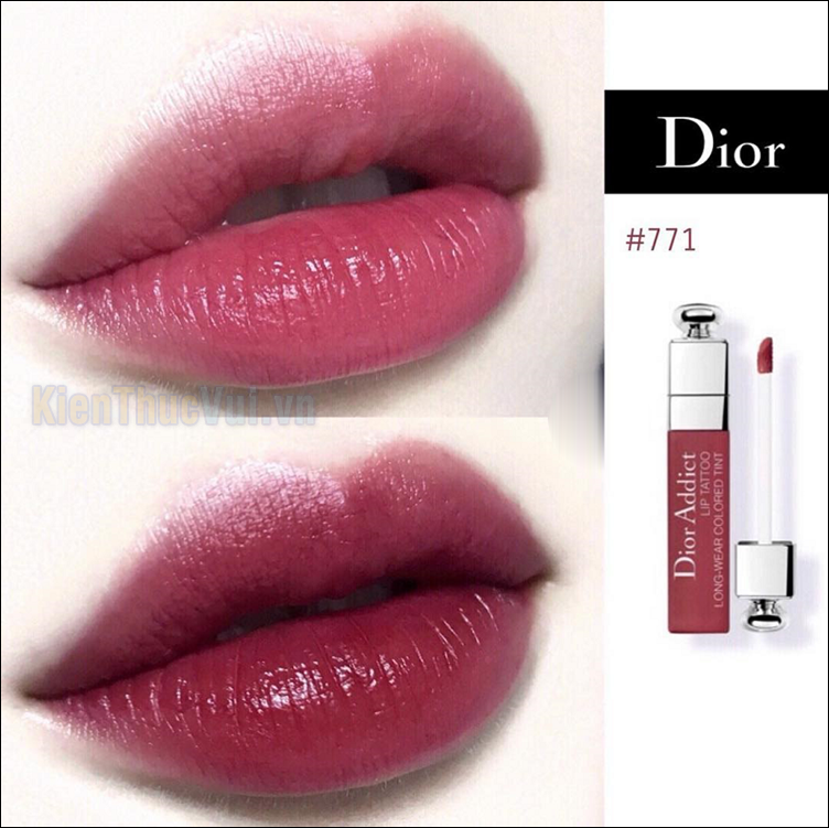 Son Dior Addict Lip Tattoo 771 Natural Berry – Đỏ Berry
