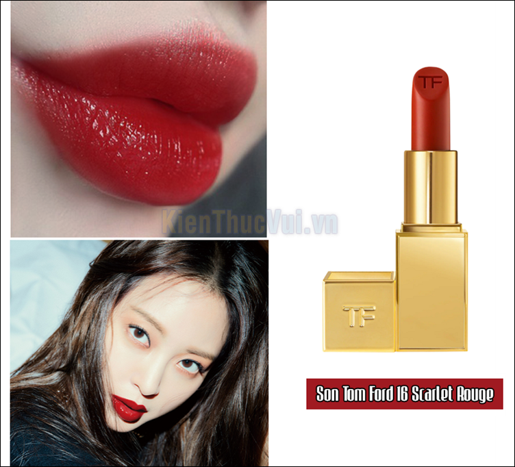 Son Tom Ford Scarlet Rouge 16 – Đỏ cổ điển (Limited Edition)