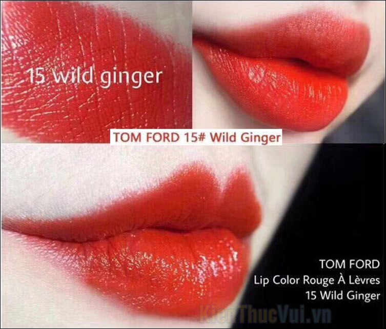 Son Tom Ford Wild Ginger 15 – Cam đỏ