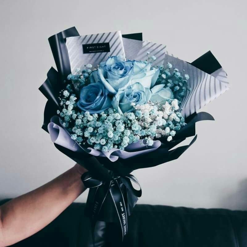 Ảnh bó hoa xanh dương đẹp nhất