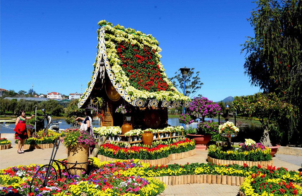 Ảnh vườn hoa thành phố Đà Lạt