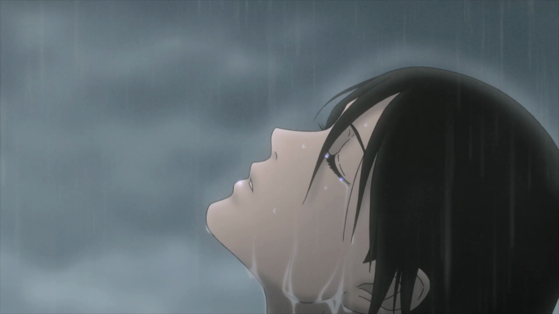 Ảnh anime buồn khóc trong mưa đẹp nhất