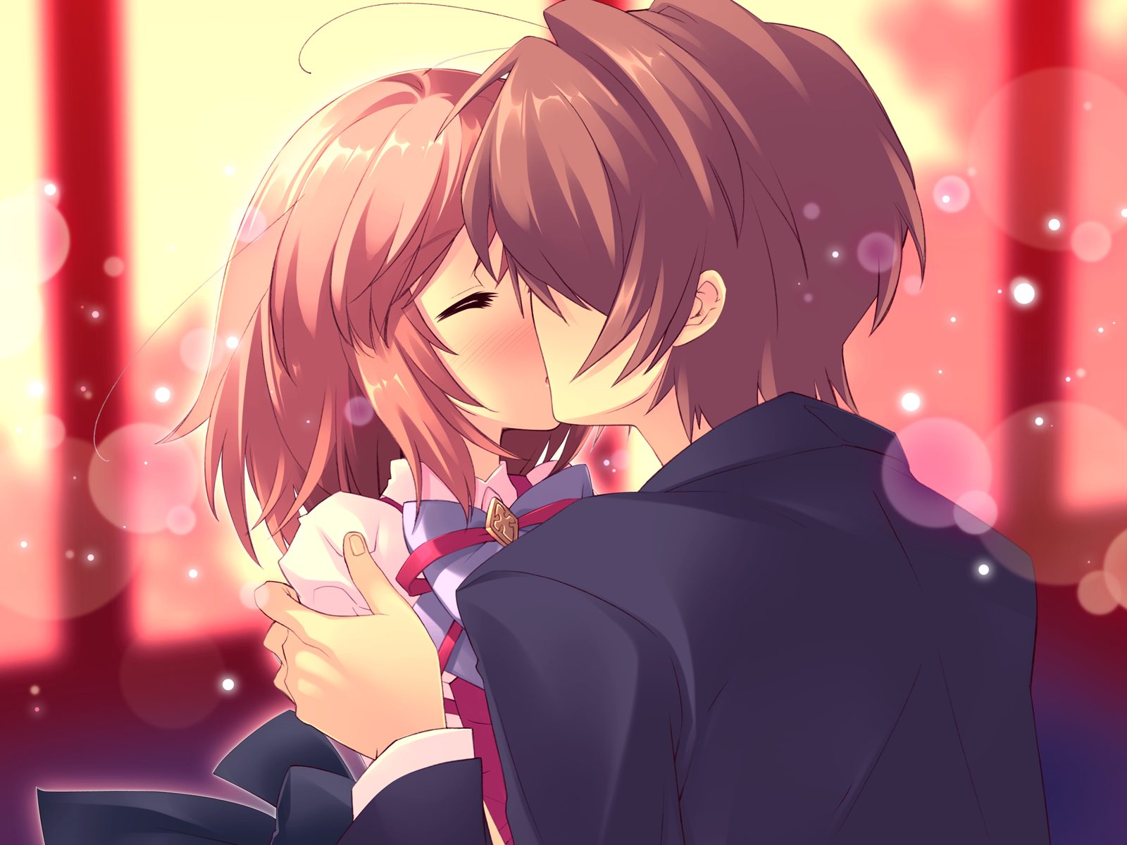 Ảnh anime hôn nhau lãng mạn và ngọt ngào