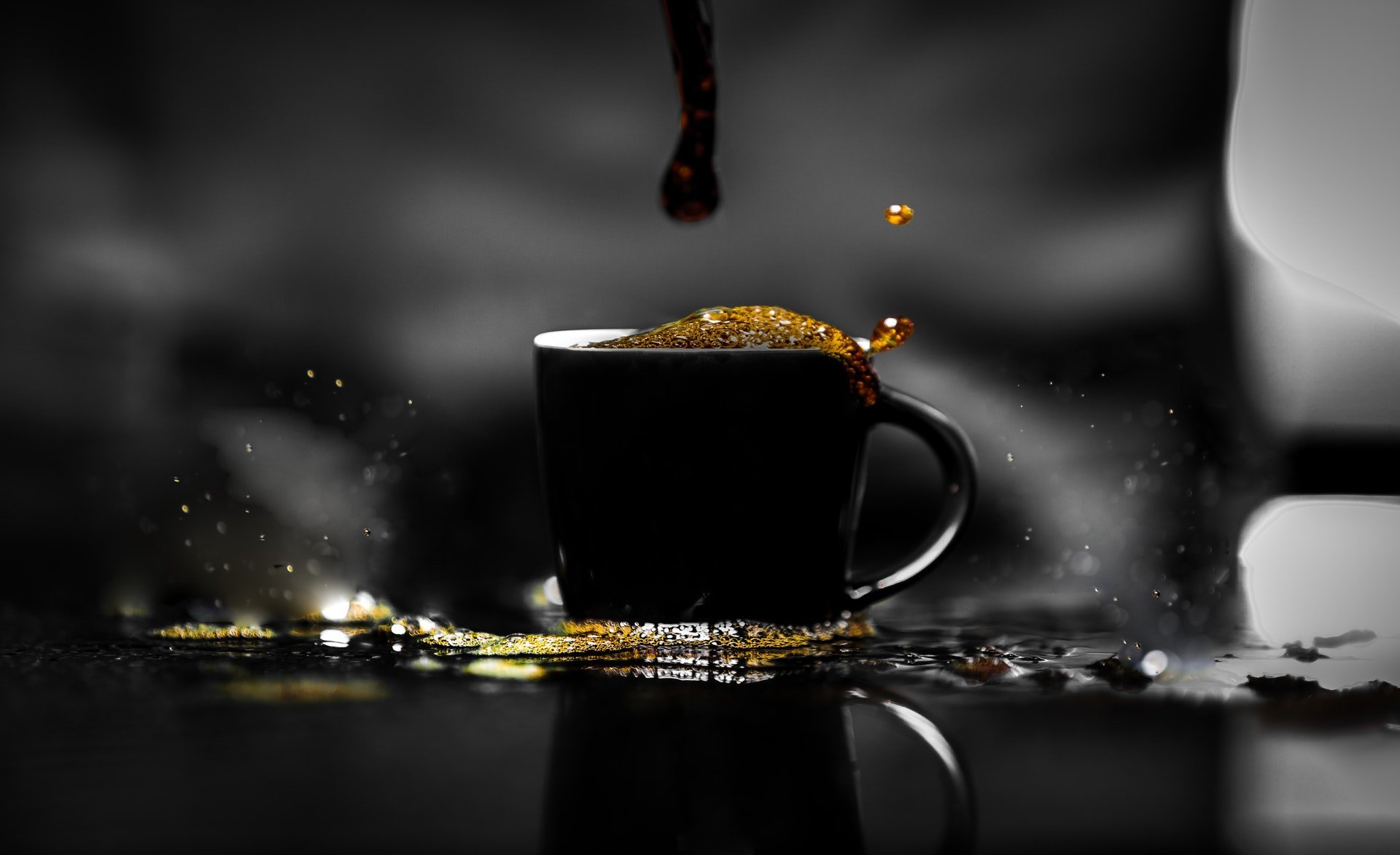 Hình nền ly cà phê đen đẹp