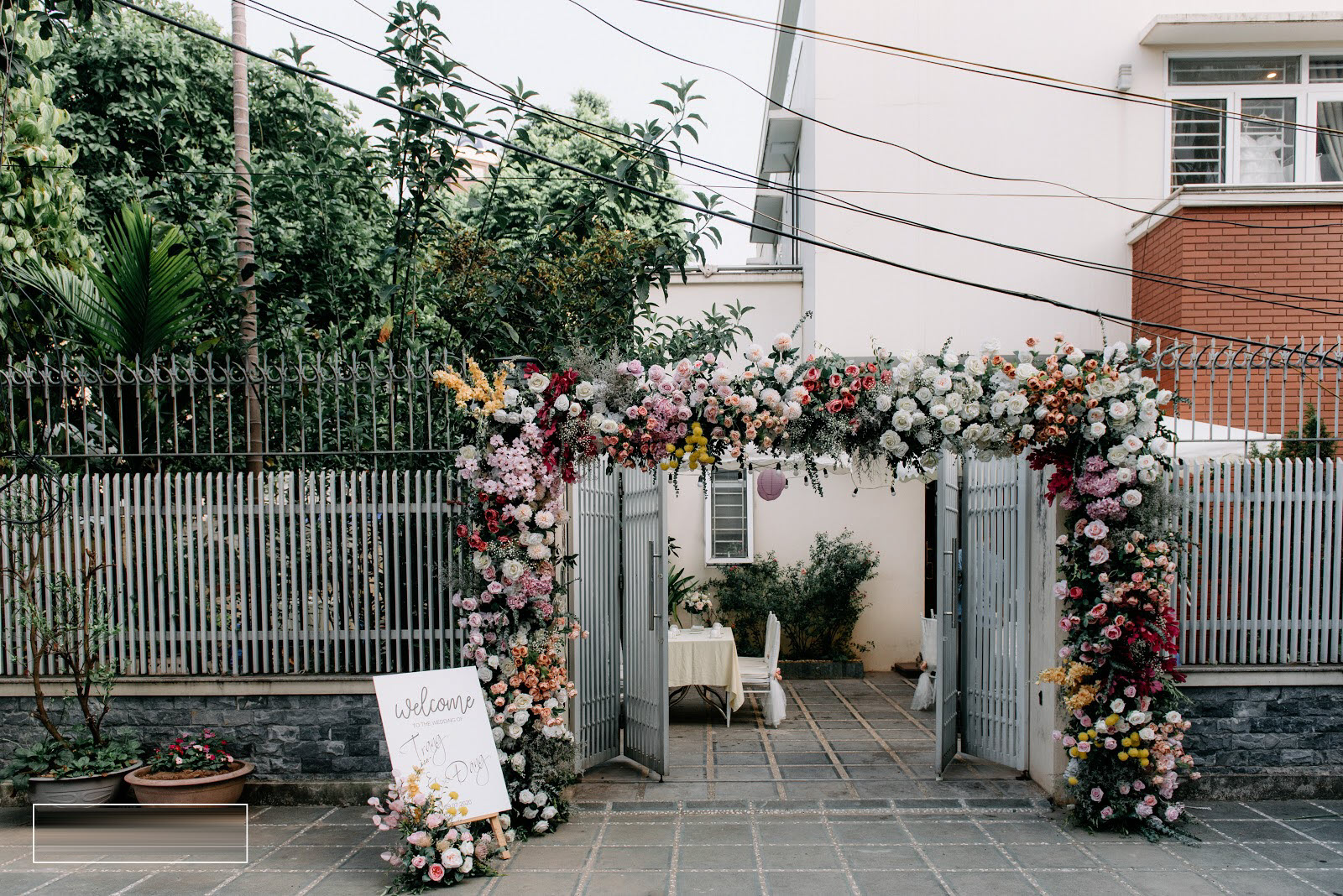 Mẫu cổng hoa cưới đẹp, đơn giản