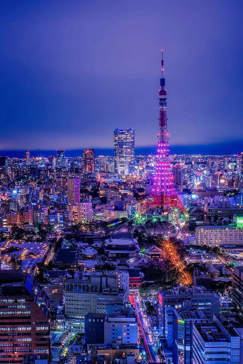 Ảnh tháp Tokyo buổi đêm đẹp nhất