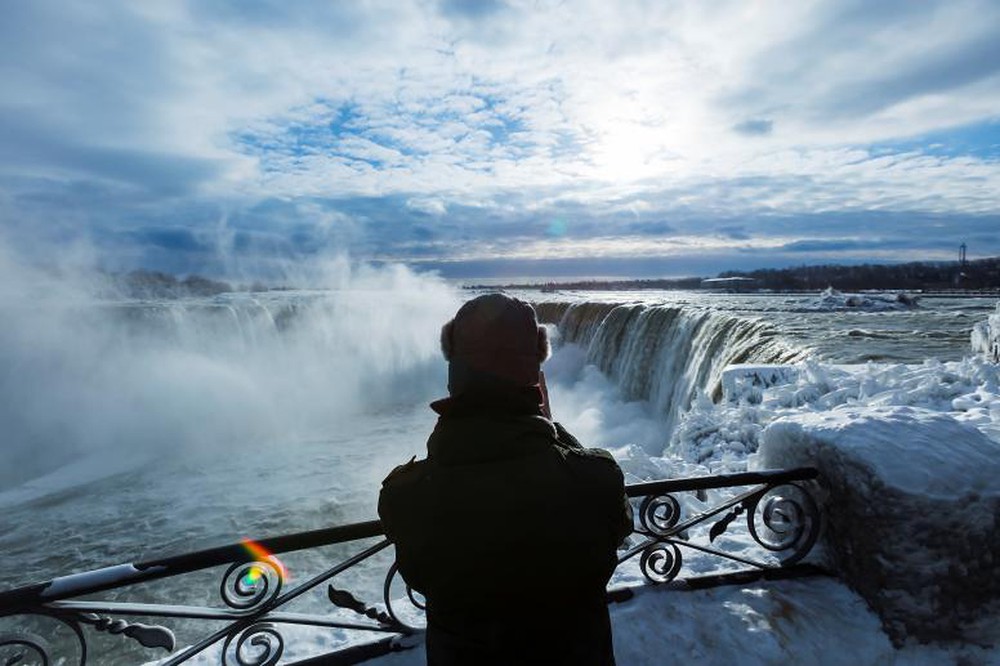Ảnh thác Niagara kỳ vỹ trong mùa đông