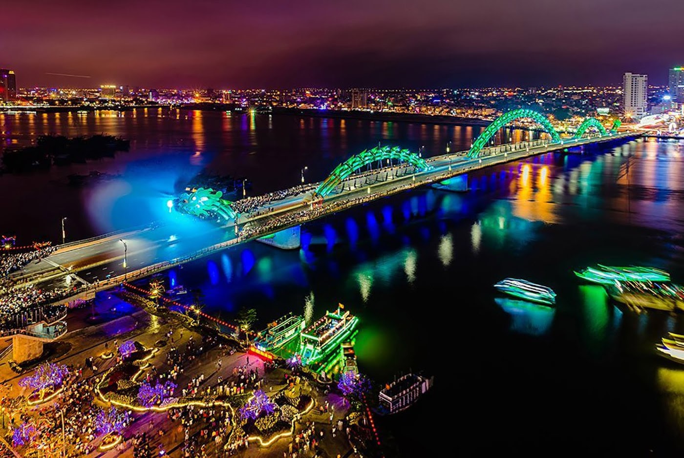 Hình ảnh đẹp sông Hàn Đà Nẵng về đêm