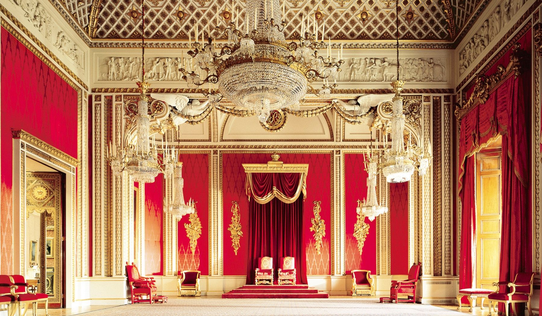 Hình ảnh phòng nghi lễ trong cung điện Buckingham