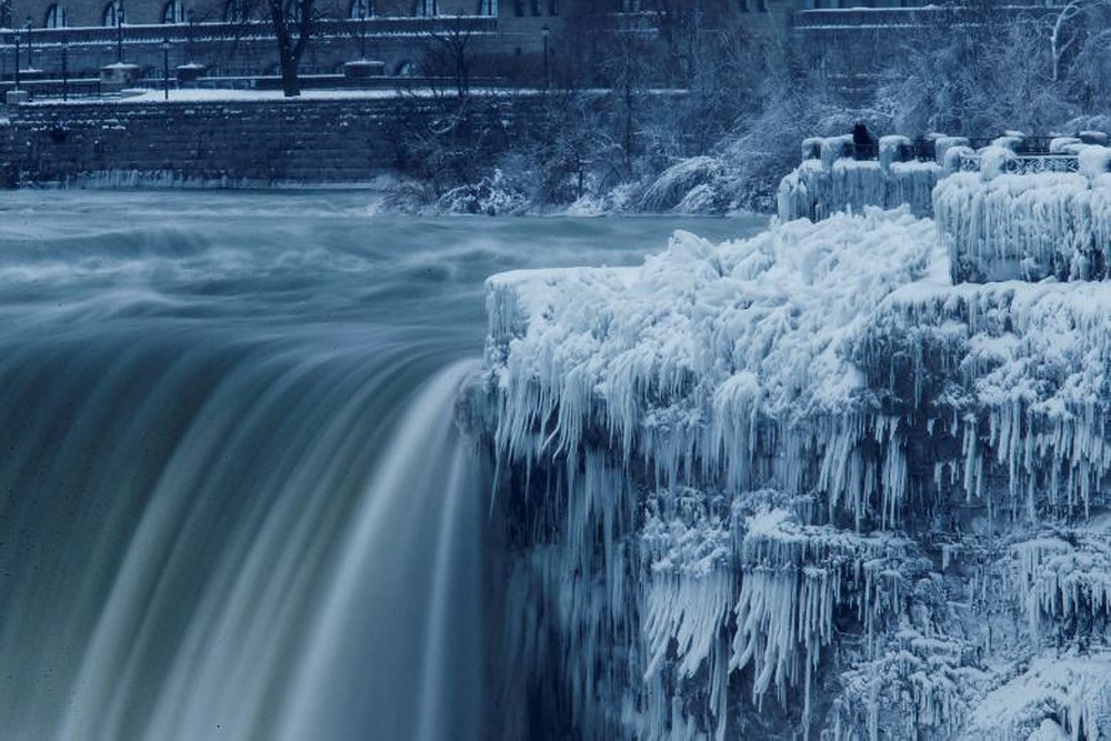 Hình ảnh thác Niagara kỳ vỹ trong mùa đông
