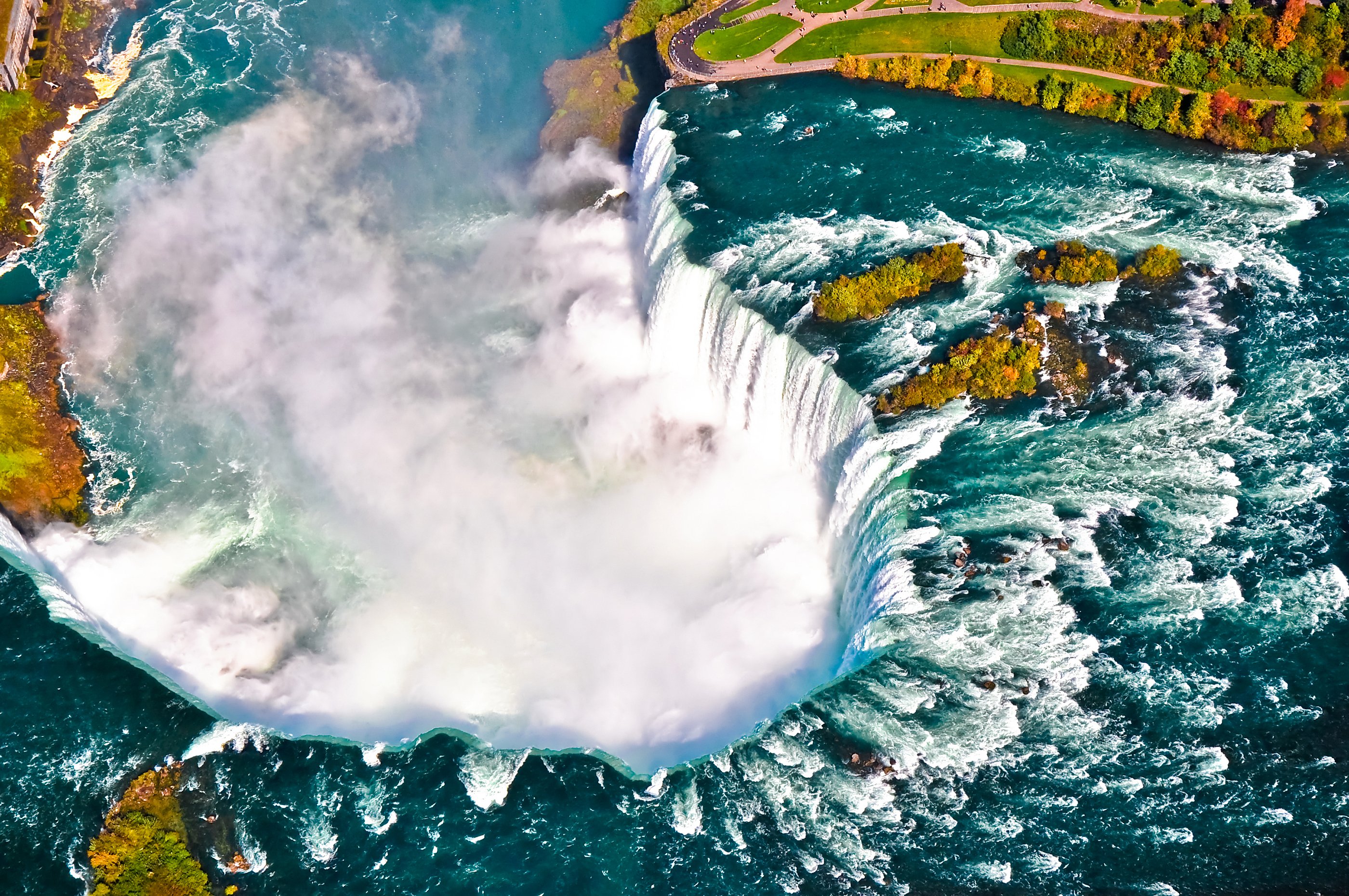 Hình ảnh thác Niagara nhìn từ trên cao