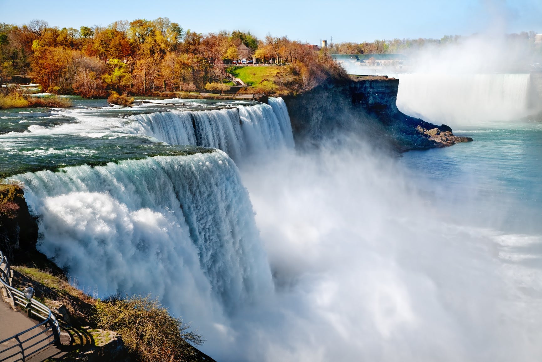 Hình ảnh thác nước Niagara nhìn từ phía Canada