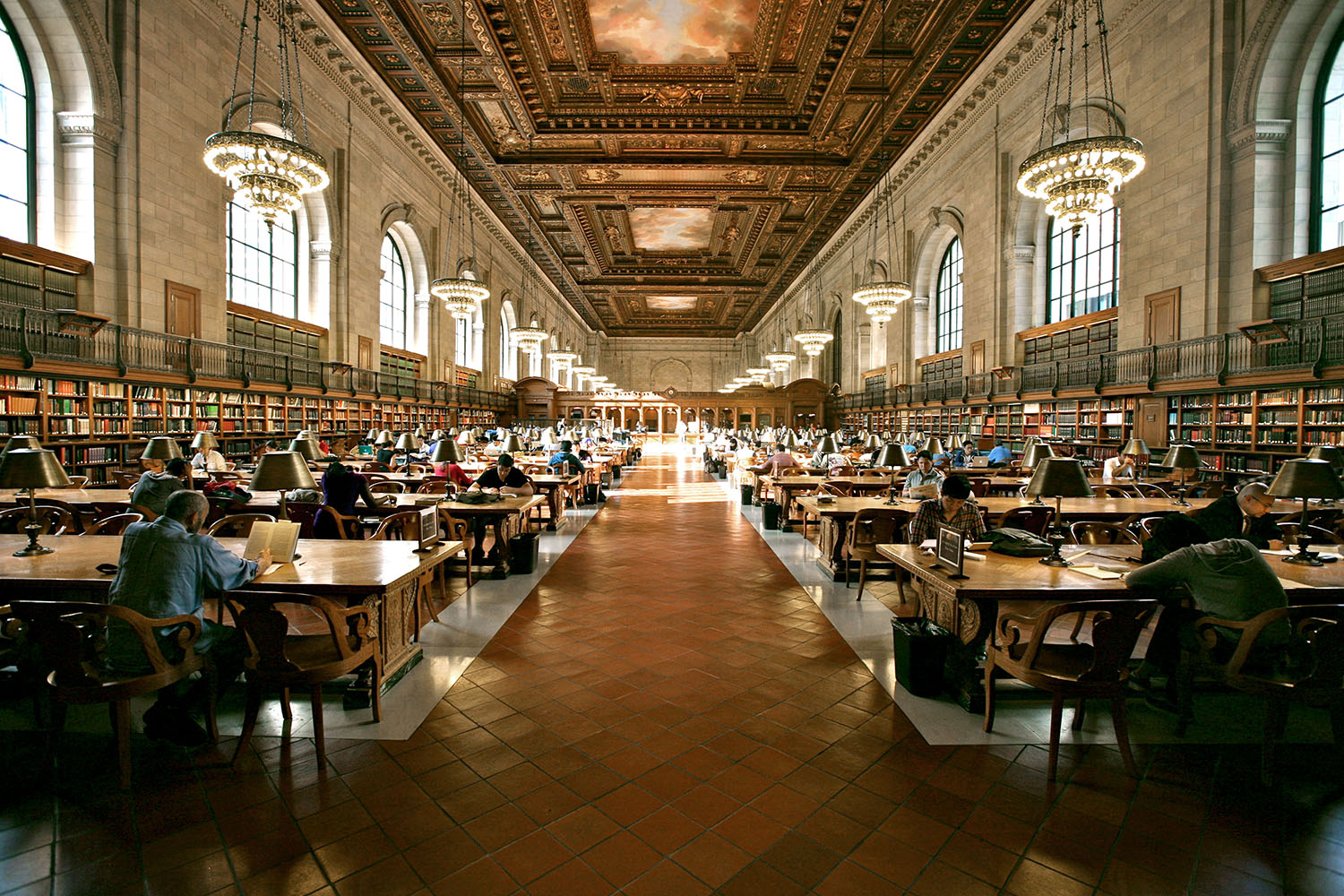 Hình ảnh thư viện công cộng ở New York