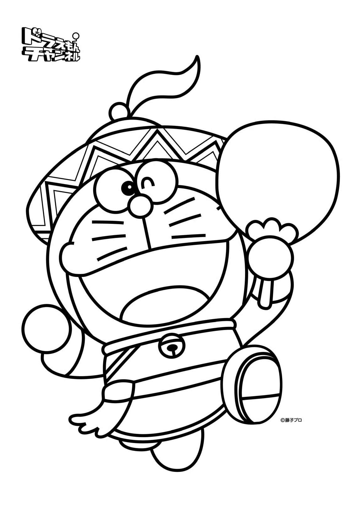 Tranh tô màu Doraemon cho bé