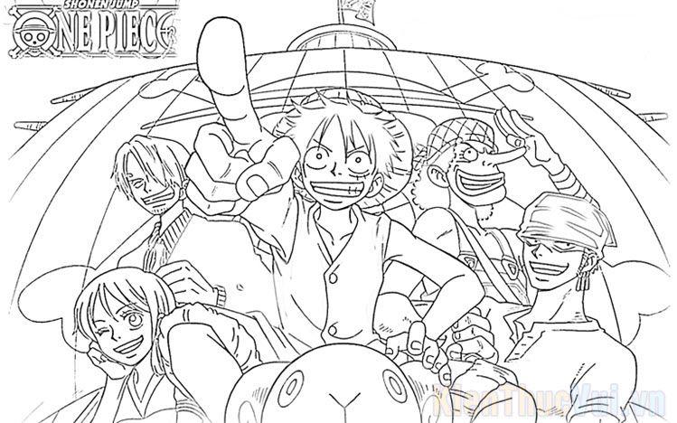 Tranh Tô Màu One Piece - Kiến Thức Vui