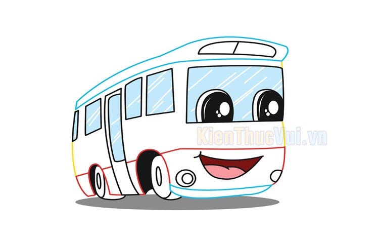 Tranh tô màu xe buýt đẹp nhất cho bé tập tô và sáng tạo