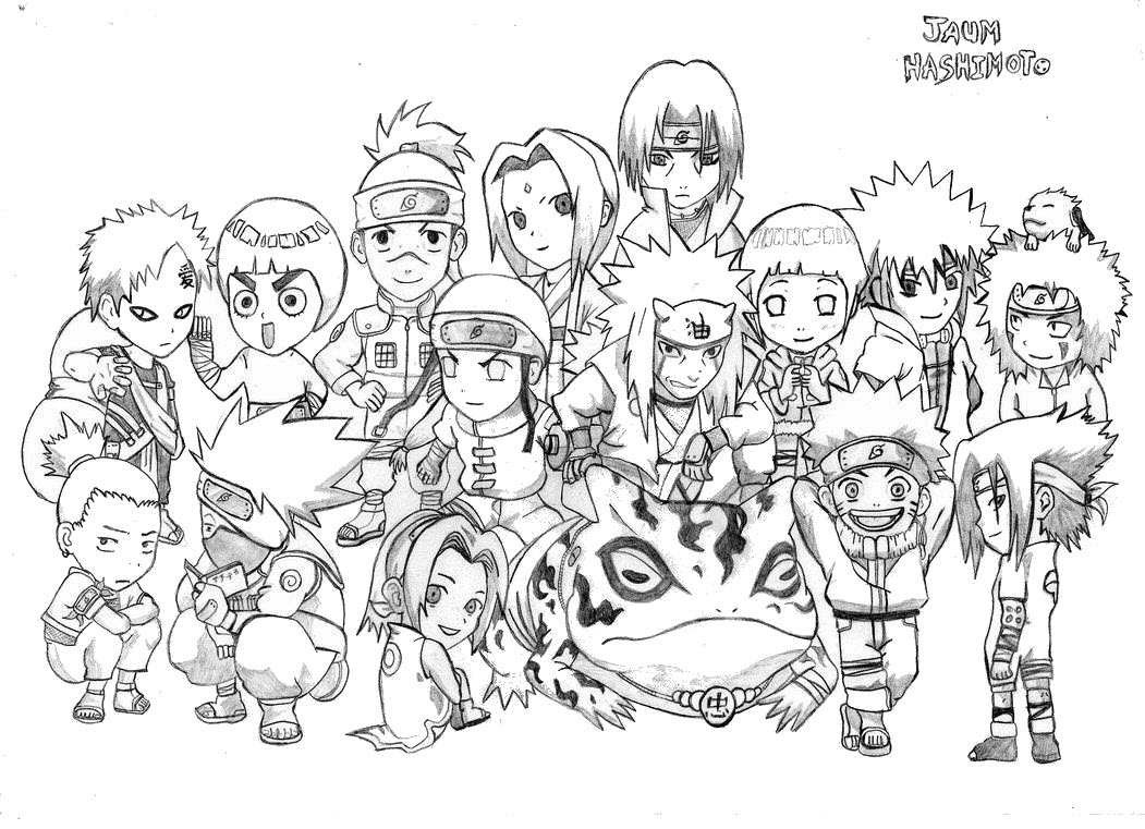 42 Coloring Pages Of Naruto Shippuden Characters Best