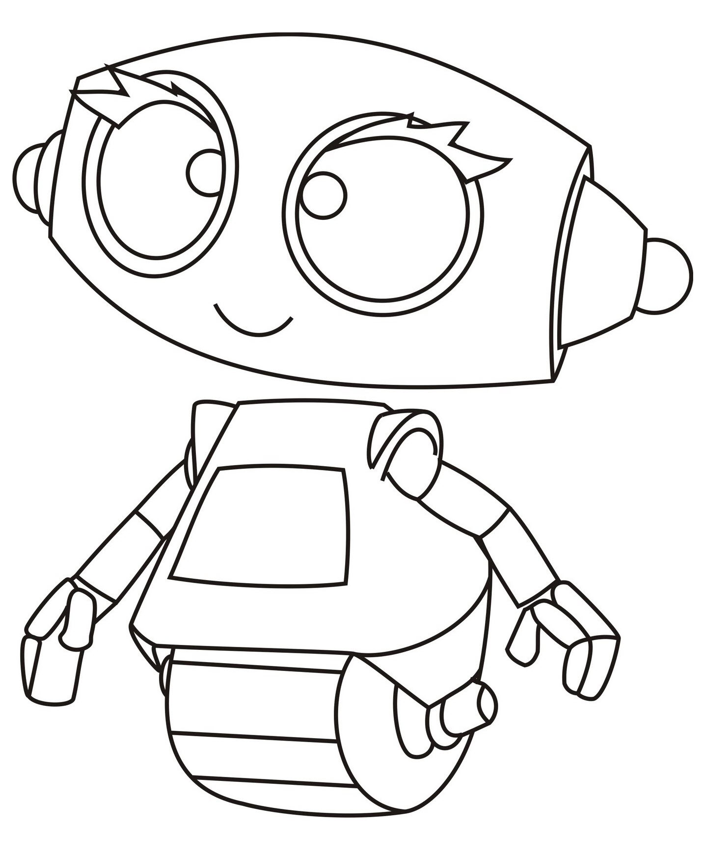 Tranh tô màu chủ đề Robot dành cho bé