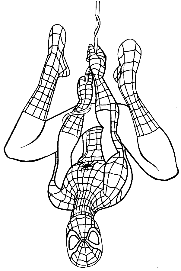 Tranh tô color người nhện Spider-man