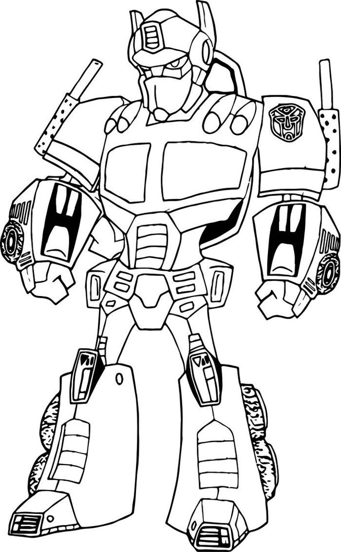 Tranh tô màu Robot Transformers Robots