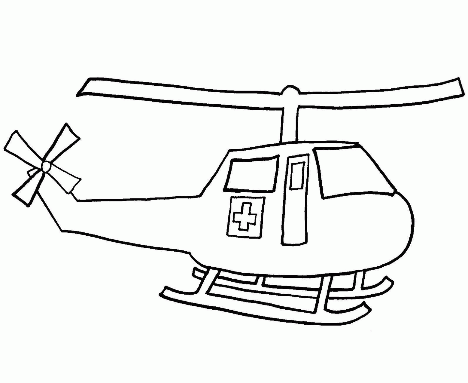 Tranh tô màu máy bay trực thăng cứu trợ