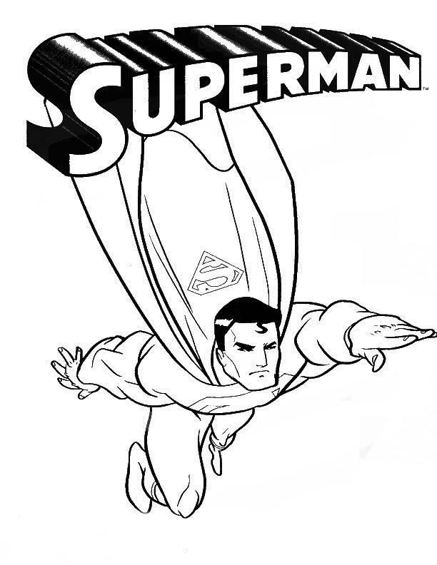 Tranh tô màu siêu nhân Superman đẹp, ngầu