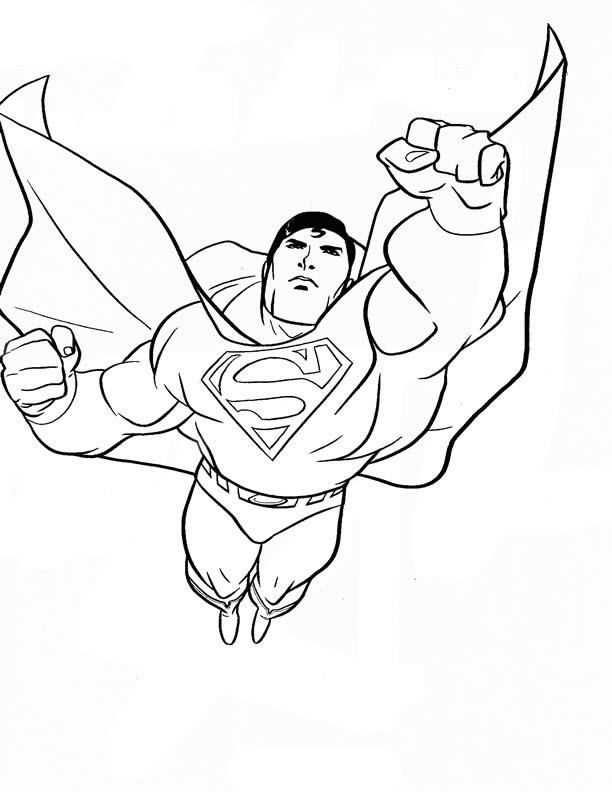 Tranh tô màu siêu nhân Superman