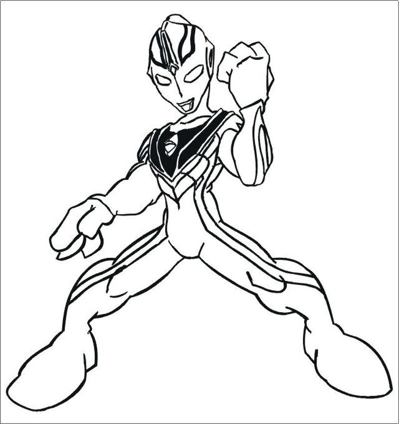 Tranh tô màu Ultraman Tiga