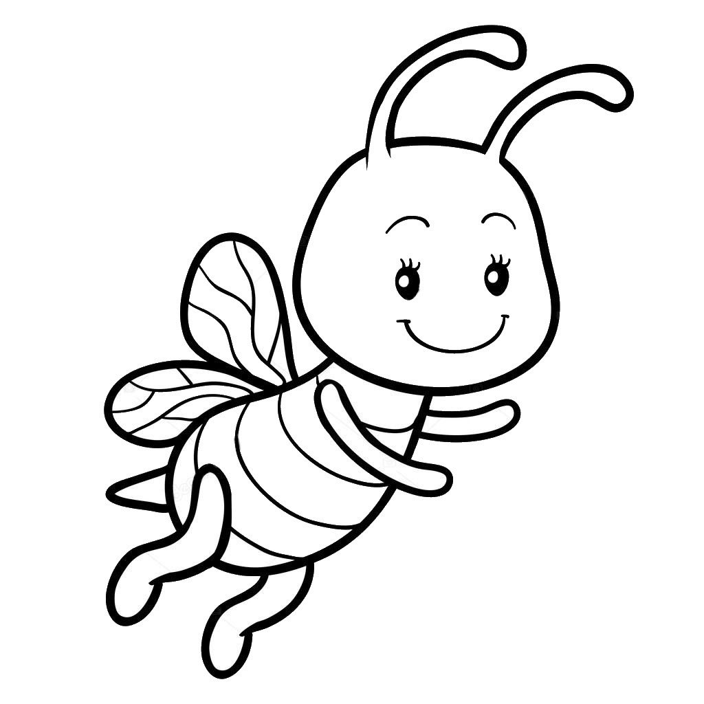 Bộ sưu tập tranh tô màu con ong đẹp cho bé  Tranh Tô Màu cho bé
