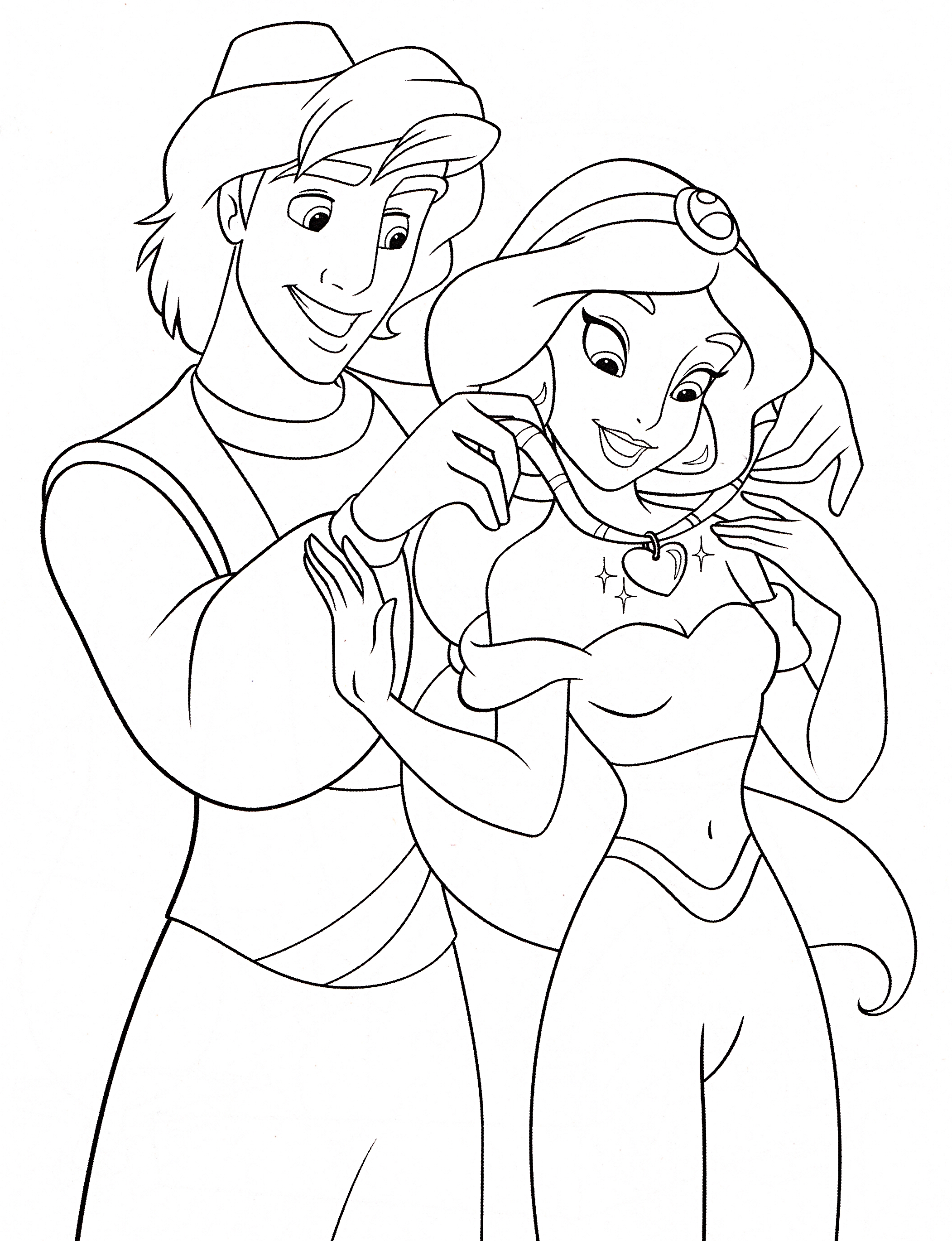 Tranh công chúa và hoàng tử Disney tô màu