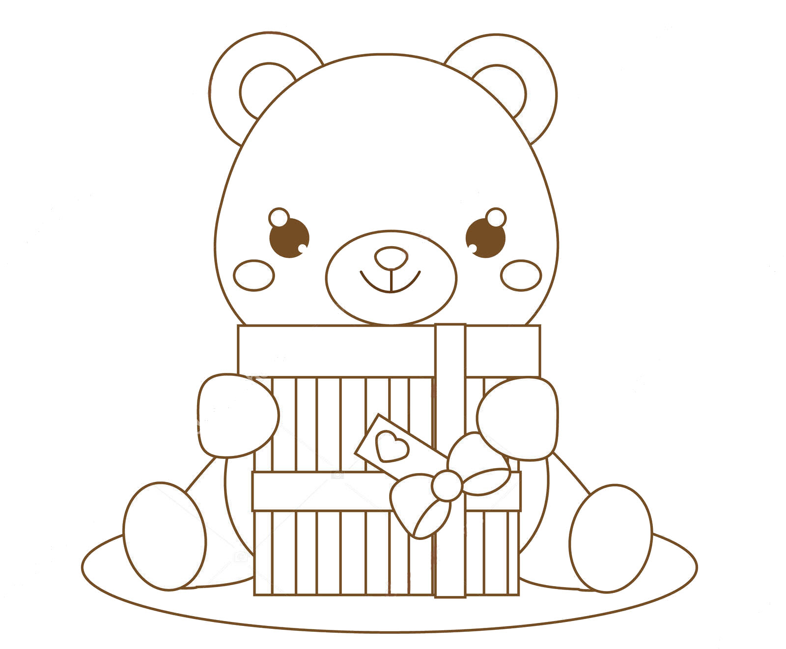 Gấu con  Tranh tô màu  Lê Khôi Nguyên  Website của Lê Khôi Nguyên