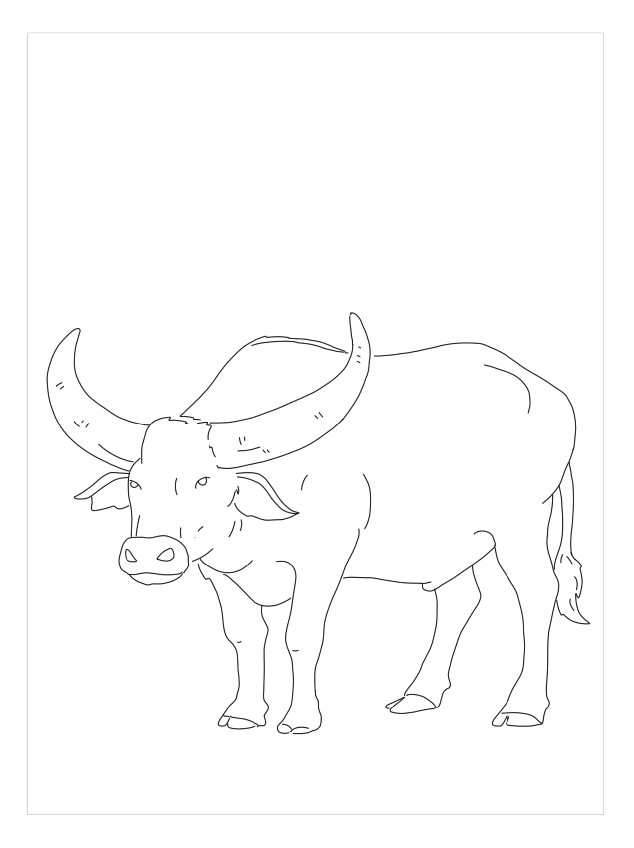 Vẽ Con Trâu  How to draw a buffalo  Bông Kids TV  YouTube