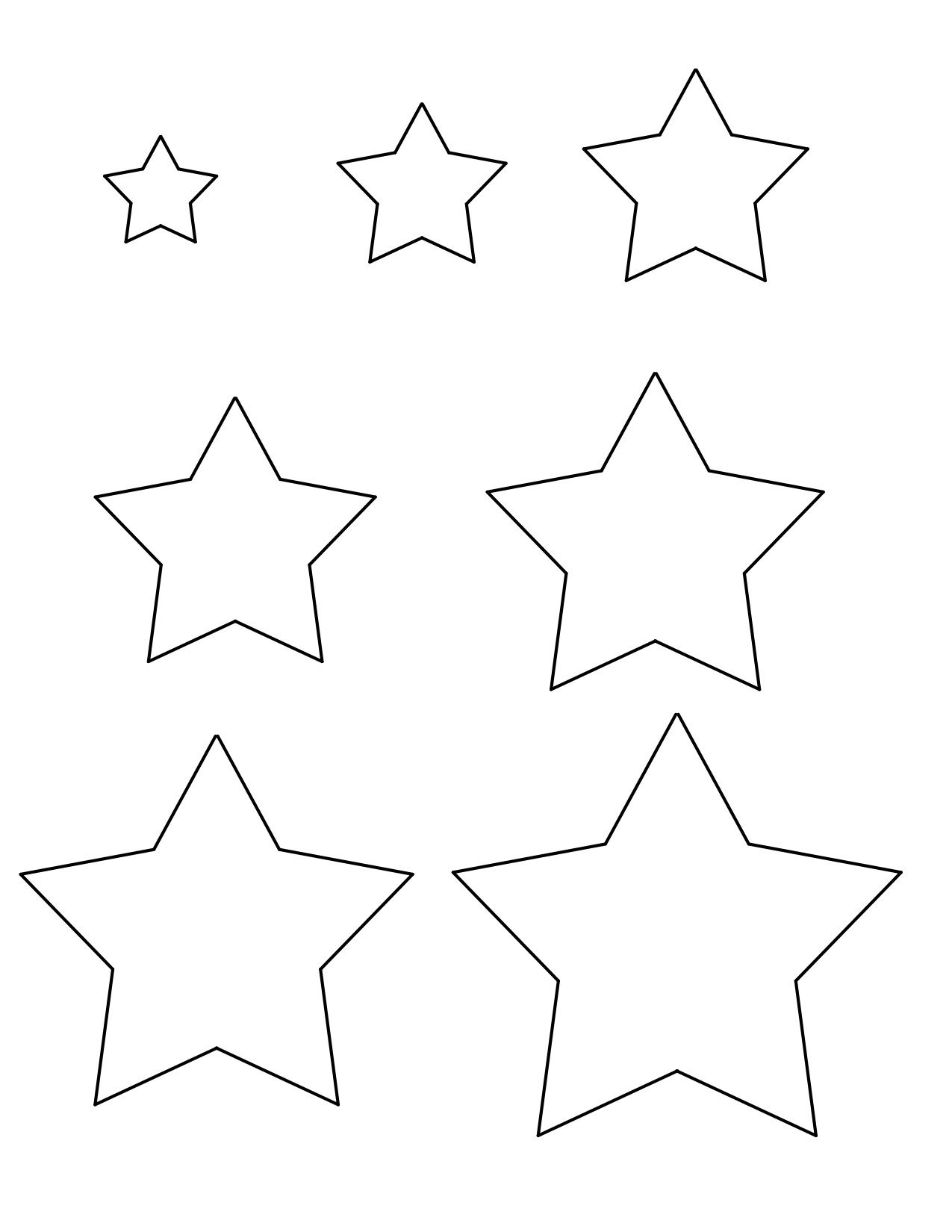 Tranh tô màu những ngôi sao đơn giản