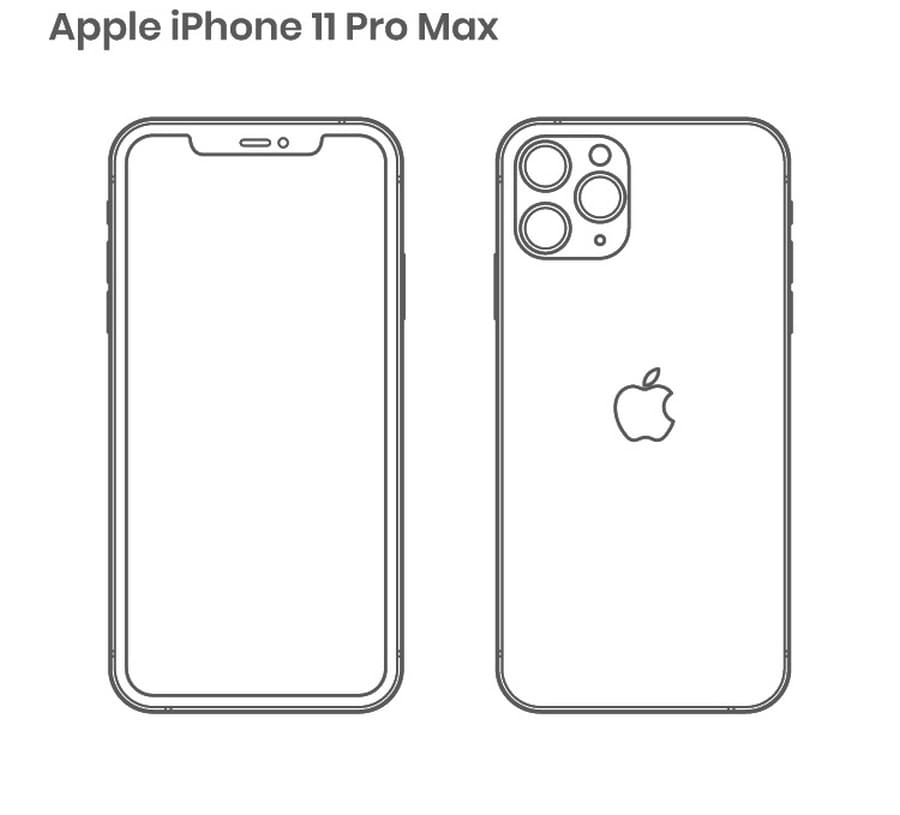 Tranh tô màu iPhone 11 Pro Max